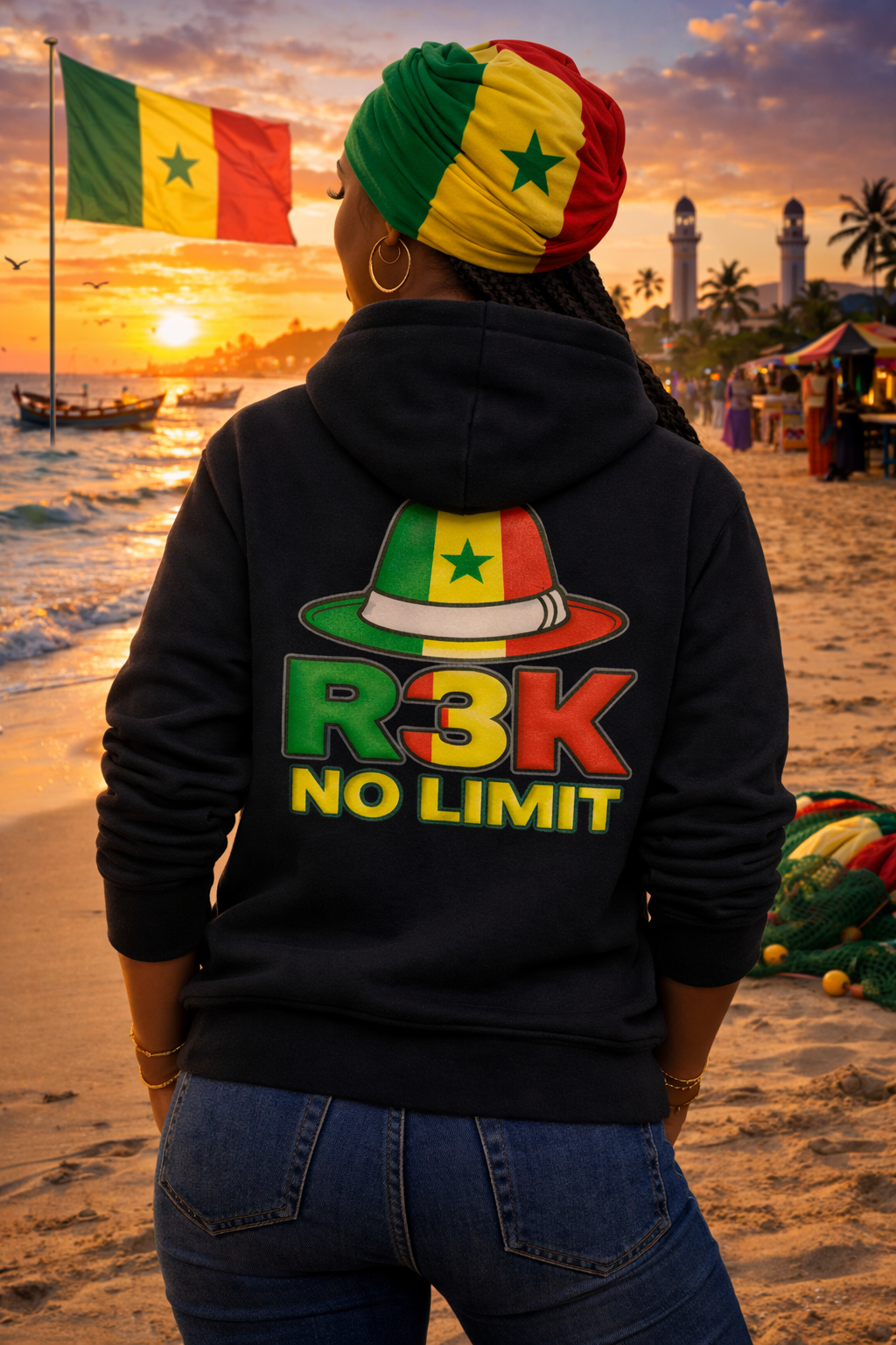 Hoodie Sénégal Femme