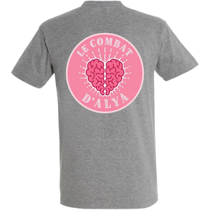 T-shirt Le Combat d'Alya gris - dos