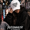 Casquette femme personnalisée R3K NO LIMIT, streetwear fabriqué en France, vue de profil