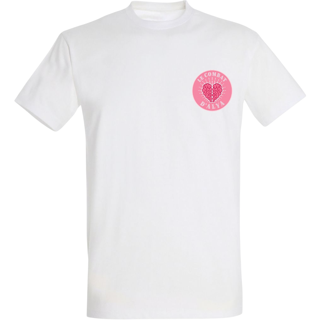 T-shirt Le Combat d'Alya blanc - devant