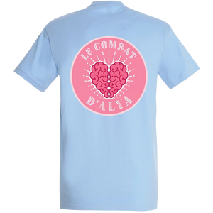 T-shirt Le Combat d'Alya bleu ciel - dos