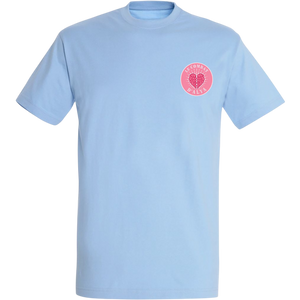 T-shirt Le Combat d'Alya bleu ciel - devant