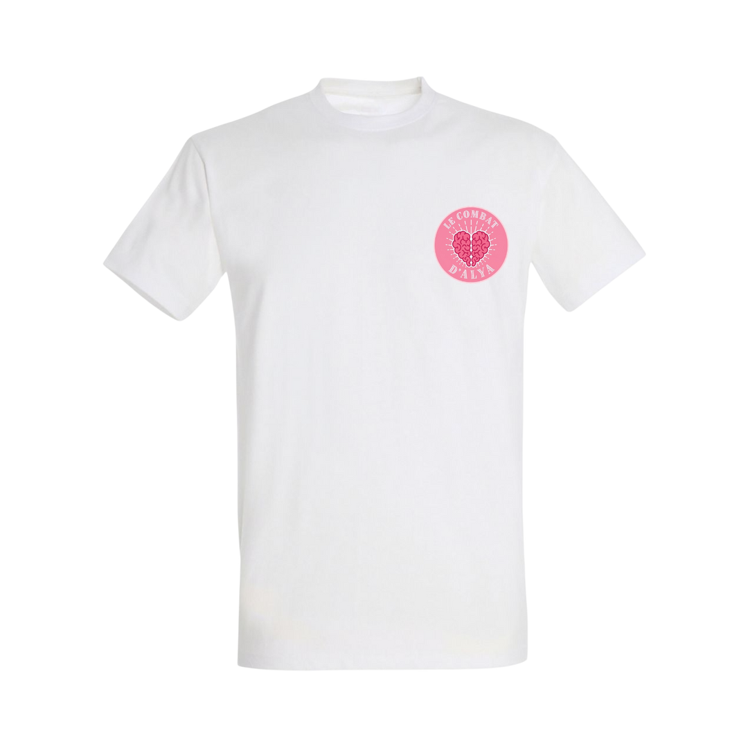 T-shirt enfant Le Combat d'Alya blanc - devant