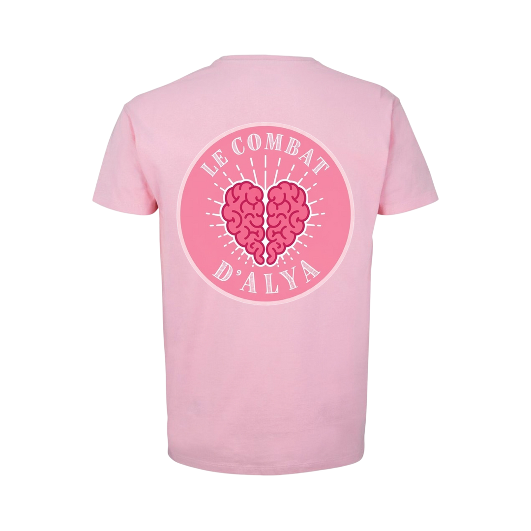 T-shirt enfant Le Combat d'Alya rose bonbon - dos