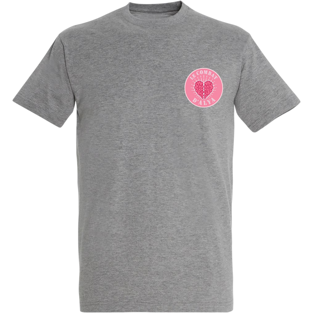 T-shirt Le Combat d'Alya gris - devant