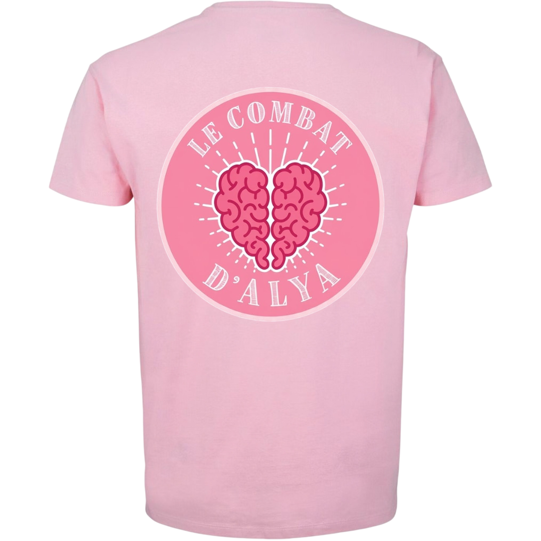 T-shirt Le Combat d'Alya rose bonbon - dos