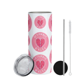 Tumbler Le Combat d'Alya avec couvercle, paille inox et brosse